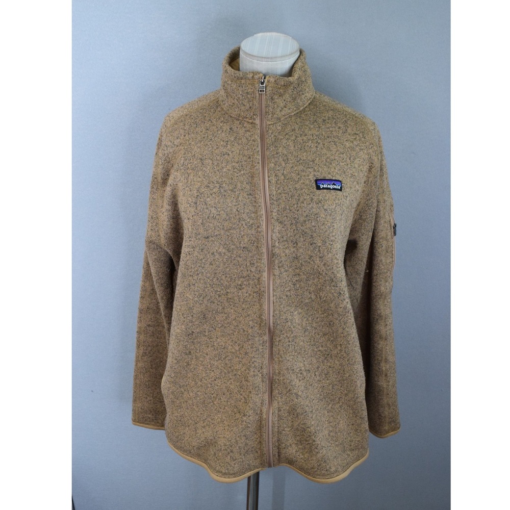 Patagonia Better Sweater Jacket XL Brown Full Zip Fleece Womens Granola Girls